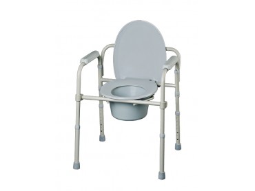 Silla WC con Tapa y Reposabrazos 